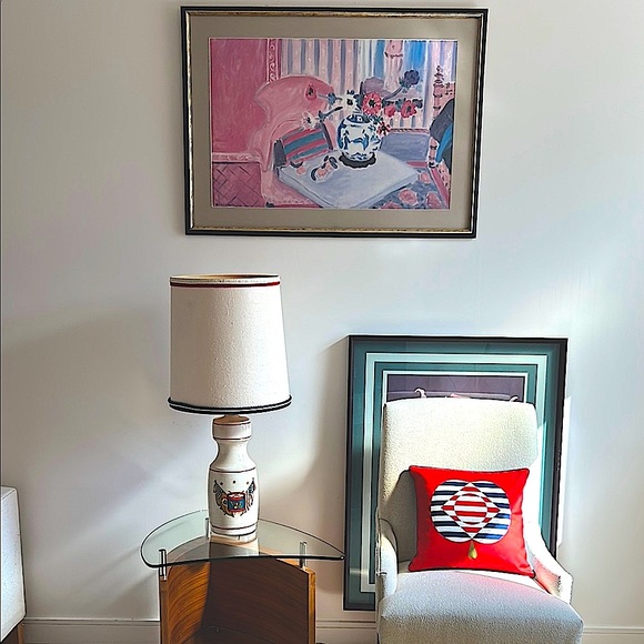 Patriotic Elegance: Red, White & Blue Mega Tall Table Lamp – Exquisite Luxury - Picture 8 of 12